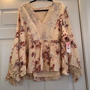 Paisley and floral blouse